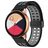 Mobigear Sport Plus Mag Siliconen Smartwatch Bandje Magneetsluiting - Universeel 20 mm aansluiting - Groen / Grijs