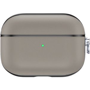 Valenta Snap Apple AirPods Pro 1 Hoesje Echt Leer - Grijs