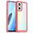 Mobigear Crystal OPPO Reno 7 Lite Hoesje Hardcase Backcover - Transparant / Rood