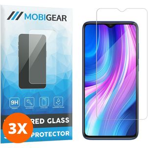 Mobigear Xiaomi Redmi Note 8 Pro Glazen Screenprotector - Case Friendly (3-Pack)