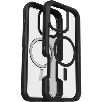 Otterbox Defender iPhone 16 Pro Max MagSafe Hoesje Hardcase Backcover Shockproof - Transparant / Zwart