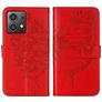 Mobigear Butterfly Motorola Moto G84 Hoesje Bookcase Portemonnee - Rood