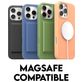 CARE by PanzerGlass Fashionable iPhone 16 Pro Max Siliconen MagSafe Hoesje Backcover - Blauw