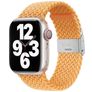 Mobigear Braided Nylon Apple Watch Bandje Klemsluiting - 49/46/45/44 mm - Geel