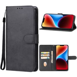 Mobigear Wallet iPhone 15 Hoesje Bookcase Portemonnee - Zwart