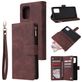 Mobigear Zipper Samsung Galaxy S10 Lite Hoesje Bookcase Portemonnee - Bruin