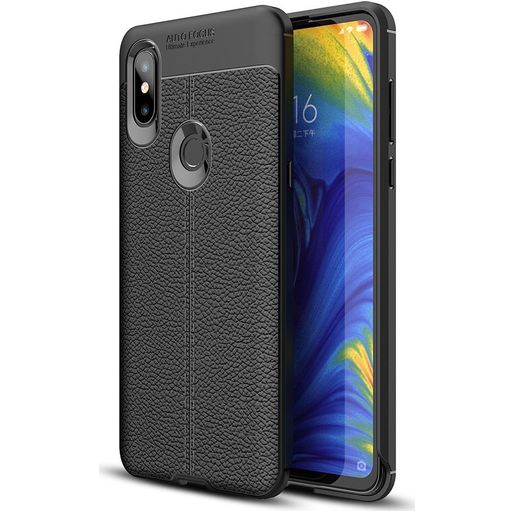 Mobigear Luxury Xiaomi Mi Mix 3 Hoesje Flexibel TPU Backcover - Zwart