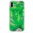 Mobigear Design iPhone XS Hoesje Flexibel TPU Backcover - Green Leaf