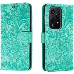 Mobigear Flowers HONOR 200 Lite Hoesje Bookcase Portemonnee - Groen