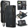 CaseMe C30 iPhone 17 Pro Max Hoesje Bookcase Portemonnee - Zwart