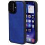 Mobiparts Classic iPhone 16 MagSafe Hoesje TPU,Kunstleer Backcover - Sapphire Blue