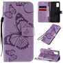 Mobigear Butterfly Samsung Galaxy A41 Hoesje Bookcase Portemonnee - Paars