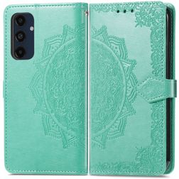 Mobigear Mandala Samsung Galaxy A16 Hoesje Bookcase Portemonnee - Groen