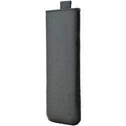 Valenta Pocket Classic Echt Leer Insteekhoesje (max 15,2 cm x 6,8 cm) - Sleeve - Pouch - Zwart