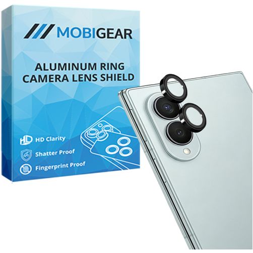 Mobigear Single Samsung Galaxy Z Fold 8 Glazen Camera Lens Protector - Case Friendly - Zwart