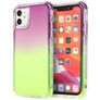Mobigear Gradient iPhone 12 Pro Max Hoesje Hardcase Backcover Shockproof - Groen / Paars