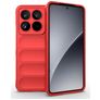 Mobigear Bumpy Xiaomi 15 Pro Hoesje Flexibel TPU Backcover - Rood