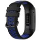 Mobigear Sport Plus Buckle Siliconen Fitbit Charge 3 Bandje Gespsluiting - Zwart / Blauw
