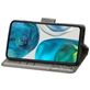 Mobigear Butterfly Motorola Moto G52 Hoesje Bookcase Portemonnee - Grijs