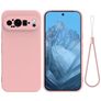 Mobigear Colors Google Pixel 9 Pro XL Hoesje Flexibel TPU Backcover - Roze