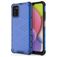 Mobigear Honeycomb Samsung Galaxy A03s Hoesje Hardcase Backcover Shockproof - Blauw