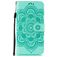 Mobigear Mandala Motorola Moto E6s (2020) Hoesje Bookcase Portemonnee - Turquoise