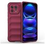 Mobigear Bumpy Xiaomi 13 Hoesje Flexibel TPU Backcover - Bordeaux Rood