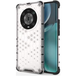 Mobigear Honeycomb HONOR Magic 4 Pro Hoesje Hardcase Backcover Shockproof - Wit