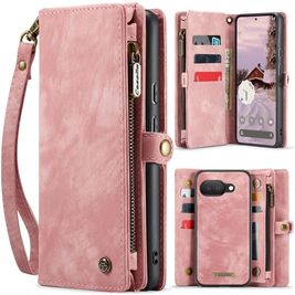 CaseMe 008 Google Pixel 9a Hoesje Uitneembare 2in1 Bookcase Portemonnee - Roze