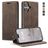 CaseMe 013 iPhone 17 Hoesje Bookcase Portemonnee - Coffee