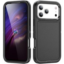 Mobigear Rugged iPhone 18 Pro Max Hoesje Hardcase Backcover Shockproof - Zwart