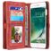 CaseMe 008 iPhone 7 Plus Hoesje Uitneembare 2in1 Bookcase Portemonnee - Rood