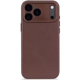 Decoded iPhone 17 Pro Hoesje Echt Leer Backcover Shockproof - Chocolate Brown