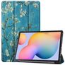 Mobigear Tri-Fold Samsung Galaxy Tab S6 Lite Hoes Bookcase - Amandelbloesem