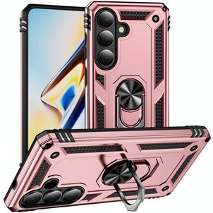 Mobigear Armor ring Samsung Galaxy S26 Hoesje Hardcase Backcover Shockproof met Ringhouder - Roségoud