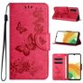 Mobigear Butterfly Samsung Galaxy A35 Hoesje Bookcase Portemonnee - Rood