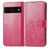 Mobigear Clover Google Pixel 7 Hoesje Bookcase Portemonnee - Magenta