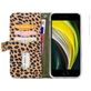 Mobilize Magnet Zipper iPhone SE (2020) Hoesje Uitneembare 2in1 Bookcase Portemonnee - Leopard