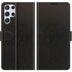 Mobigear Wallet Samsung Galaxy S22 Ultra Hoesje Bookcase Portemonnee - Zwart