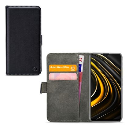 Mobilize Classic Gelly Wallet POCO M3 Hoesje Bookcase Portemonnee - Zwart