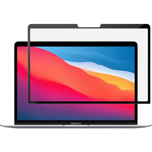 GrizzlyCoat MacBook Air 13 Inch (2022-2026) Screenprotector Anti-Glare Folie - Case Friendly - Zwart Model A2681 / A3113 / A3240 / A3449