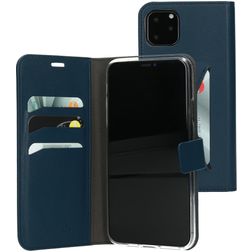 Mobiparts Classic Wallet iPhone 11 Pro Max Hoesje Bookcase Portemonnee - Blauw