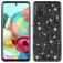 Mobigear Glitter Samsung Galaxy A51 Hoesje Hardcase Backcover - Zwart
