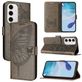 Mobigear Butterfly Samsung Galaxy S24 FE Hoesje Bookcase Portemonnee - Grijs