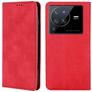 Mobigear Retro Slim Vivo X80 Pro Hoesje Bookcase Portemonnee - Rood
