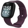 Mobigear Sport Dual Siliconen Fitbit Sense Bandje Druksluiting - Paars