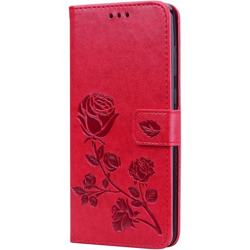 Mobigear Roses Samsung Galaxy A9 (2018) Hoesje Bookcase Portemonnee - Rood