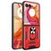 Mobigear Armor Ring Motorola Razr 50 Ultra Hoesje Hardcase Backcover Shockproof met Ringhouder - Rood