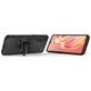 Mobigear Armor Ring OPPO A91 Hoesje Hardcase Backcover Shockproof met Ringhouder - Zwart