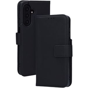 Mobiparts Wallet Samsung Galaxy A17 Hoesje Echt Leer Bookcase Portemonnee - Zwart